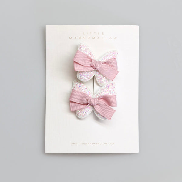 Ribbon Butterfly Pigtail // Opal