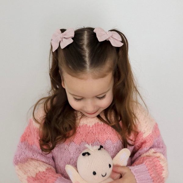 Pinwheel Pigtail Set // Whipped Pink