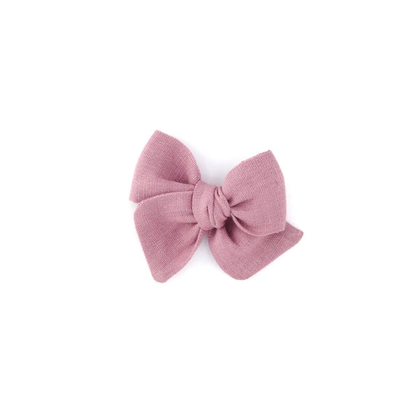 Mini Pinwheel Bow // Dusky Orchid