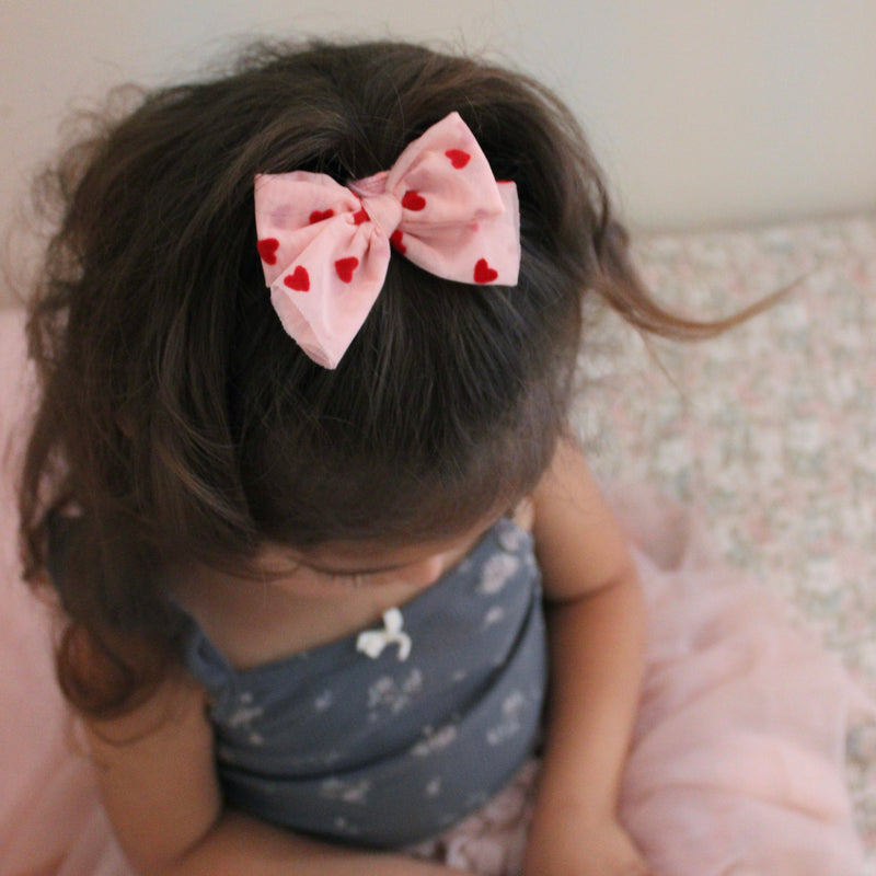 Mini Tulle Bow // Valentine