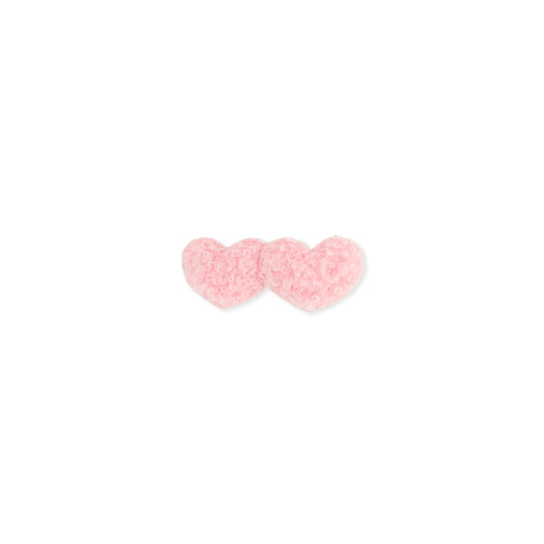 Fluffy Heart Clip // Sweet Pink