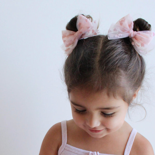 Tulle Pigtail Set // Candy Hearts