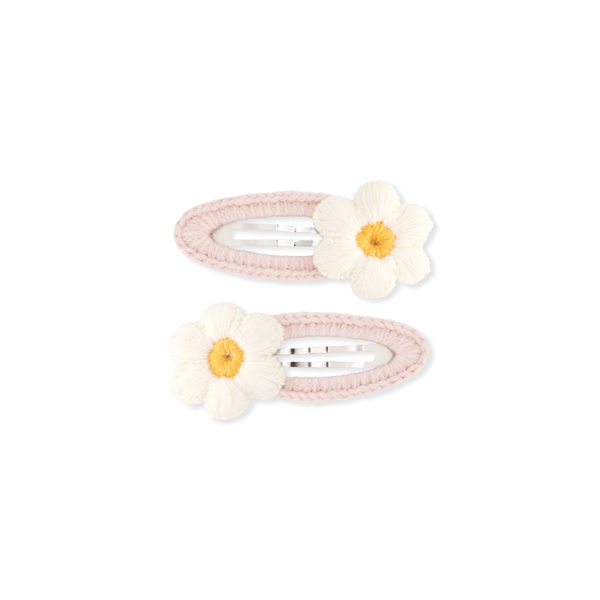 Crochet Daisy Clip // Ballerina