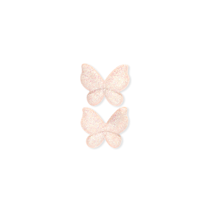 Clip Pigtail // Blush Champagne Butterfly