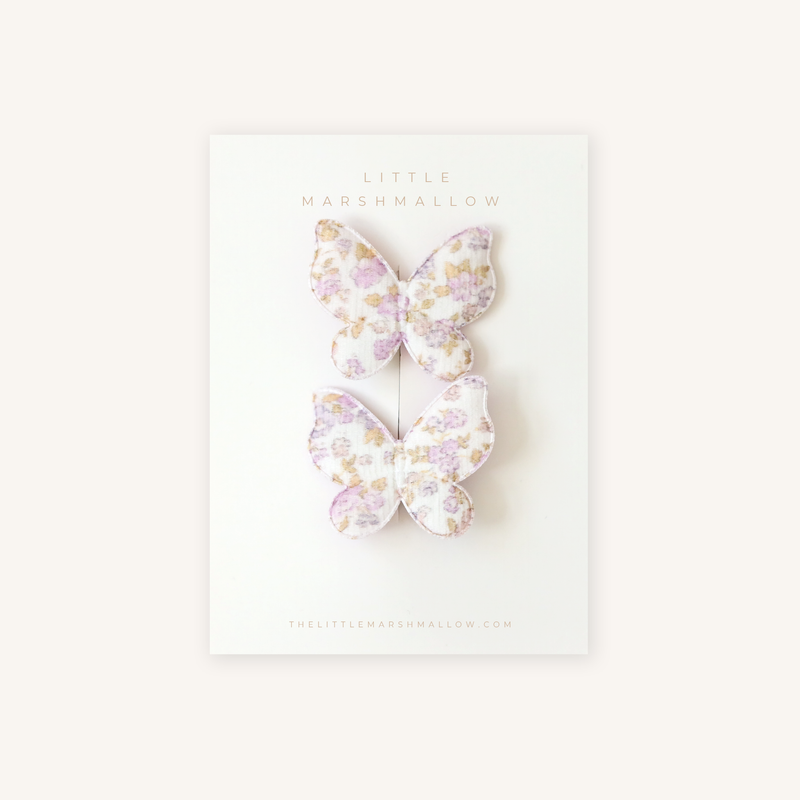 Butterfly Clip Pigtail // Periwinkle Petals