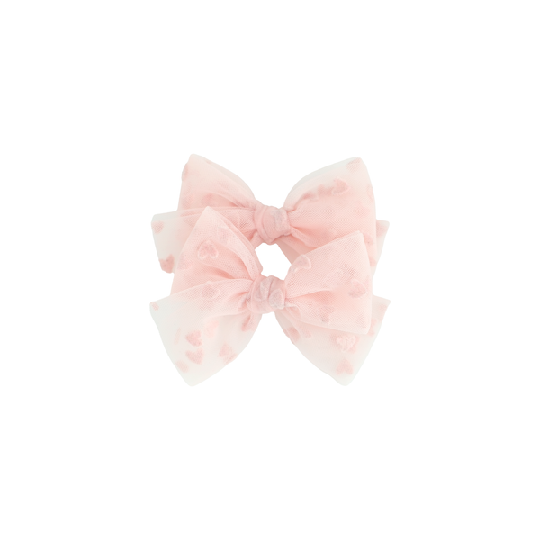 Tulle Pigtail Set // Candy Hearts