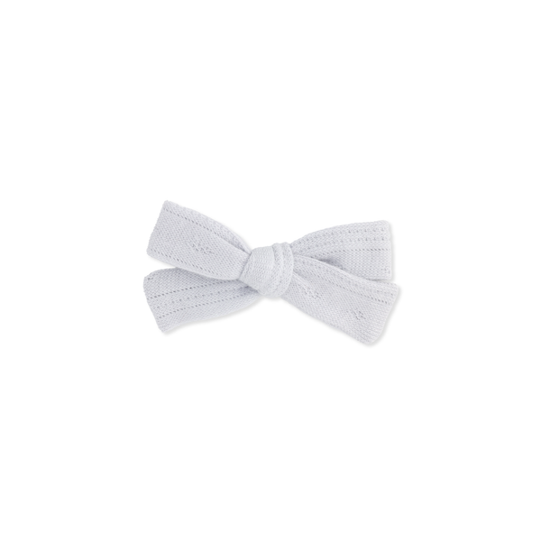 Petite Classic Bow // Cotton Eyelet - Baby Blue