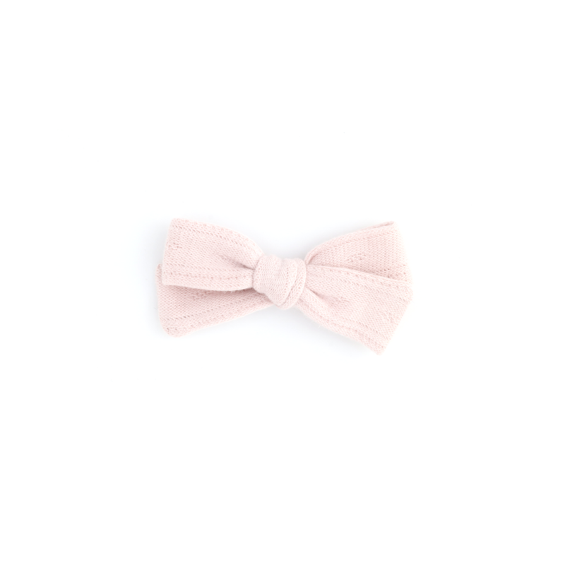 Petite Classic Bow // Cotton Eyelet - Baby Blush