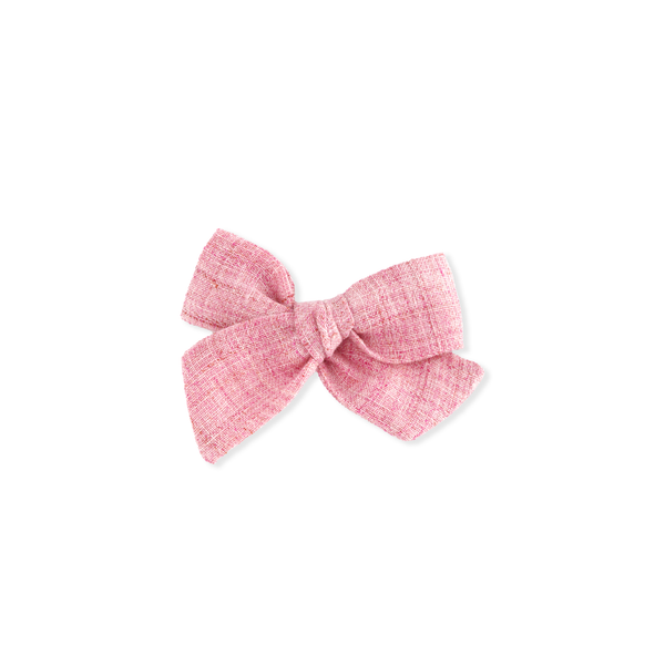 Mini Pinwheel Bow // Creamy Pink