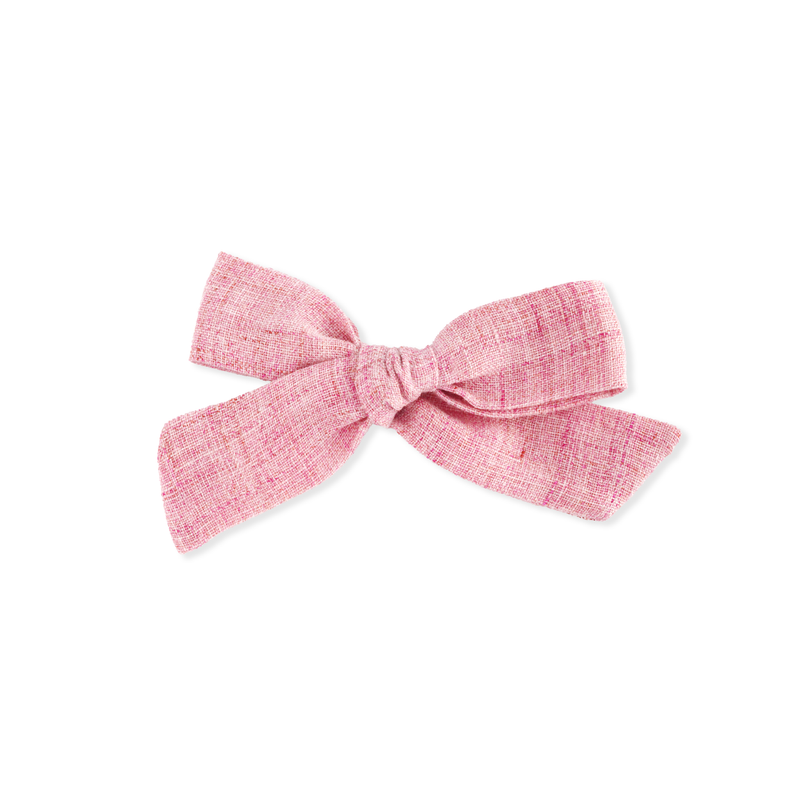 Large Schoolgirl Bow // Creamy Pink