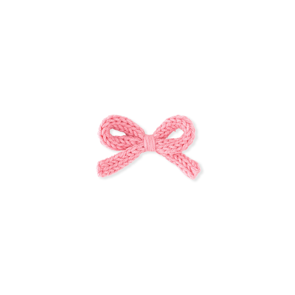 Crochet Ribbon Bow // Flamingo