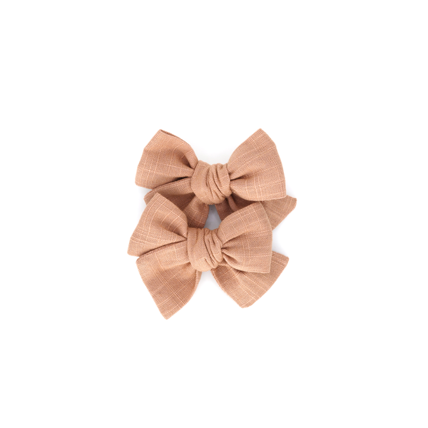 Pinwheel Pigtail Set // Mocha Mousse