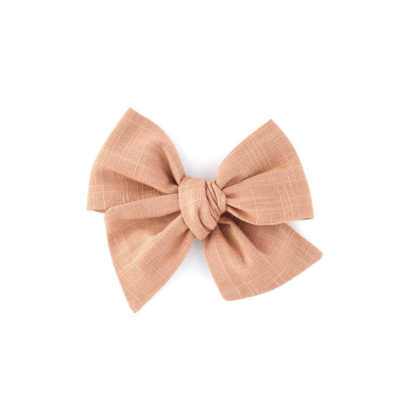 Large Pinwheel Bow // Mocha Mousse