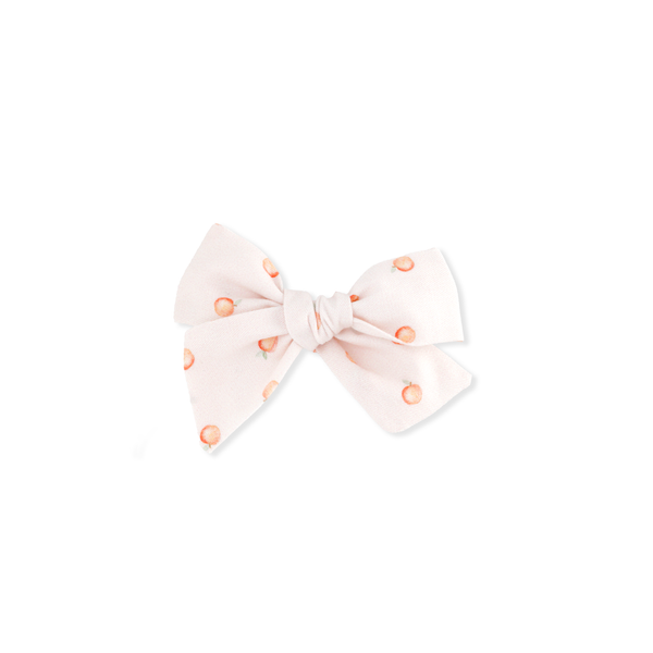 Mini Pinwheel Bow // Peaches