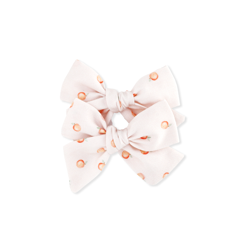 Pinwheel Pigtail Set // Peaches