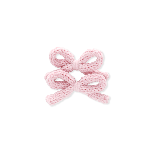 Crochet Ribbon Pigtail Set // Peony