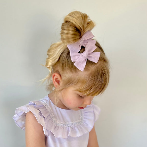 Pinwheel Pigtail Set // Wisteria