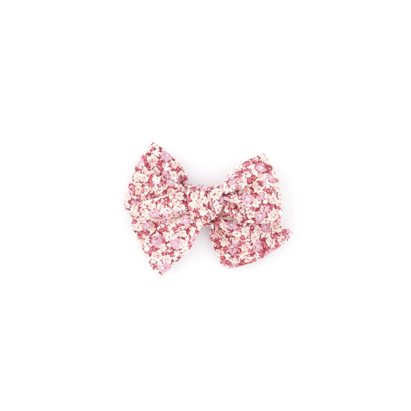 Mini Pinwheel Bow // Ruby Floral