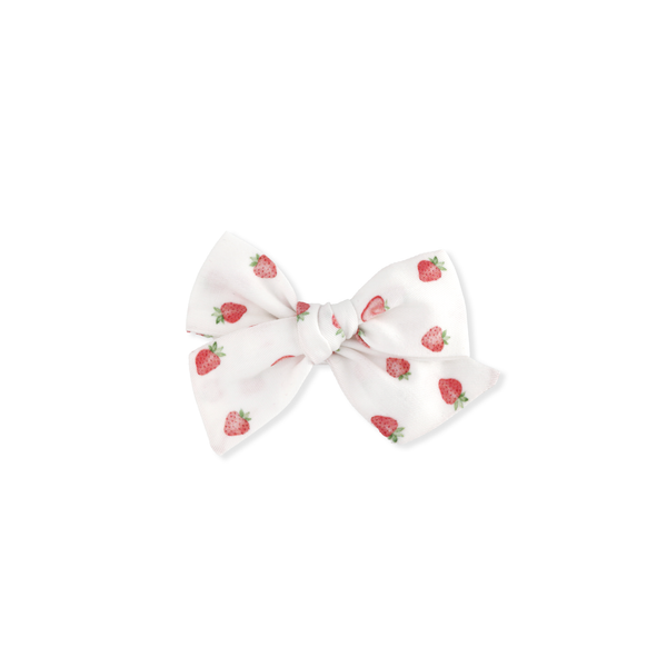 Mini Pinwheel Bow // Strawberries