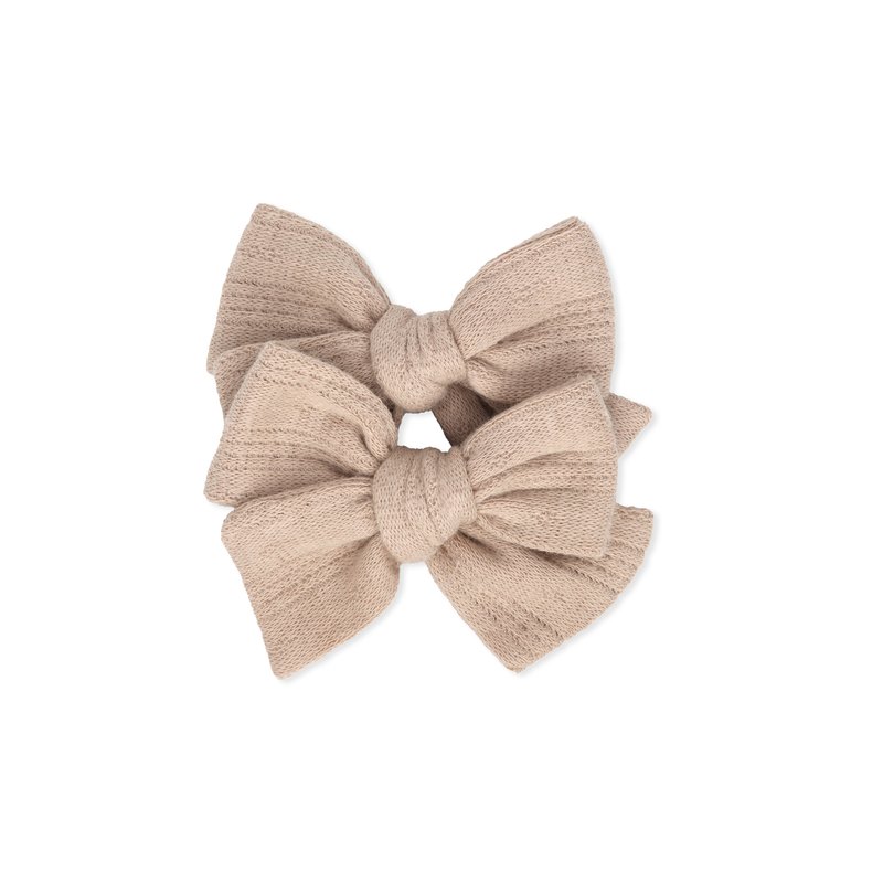 Pinwheel Pigtail Set // Teddy Brown